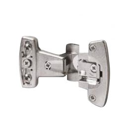 Single-pivot fast-assembly concealed hinge with concealed knuckle